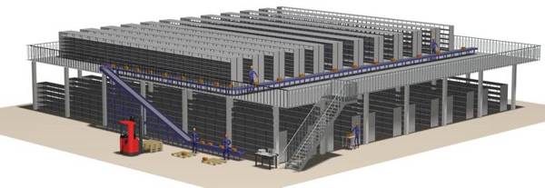 warehouse building plan animation. 